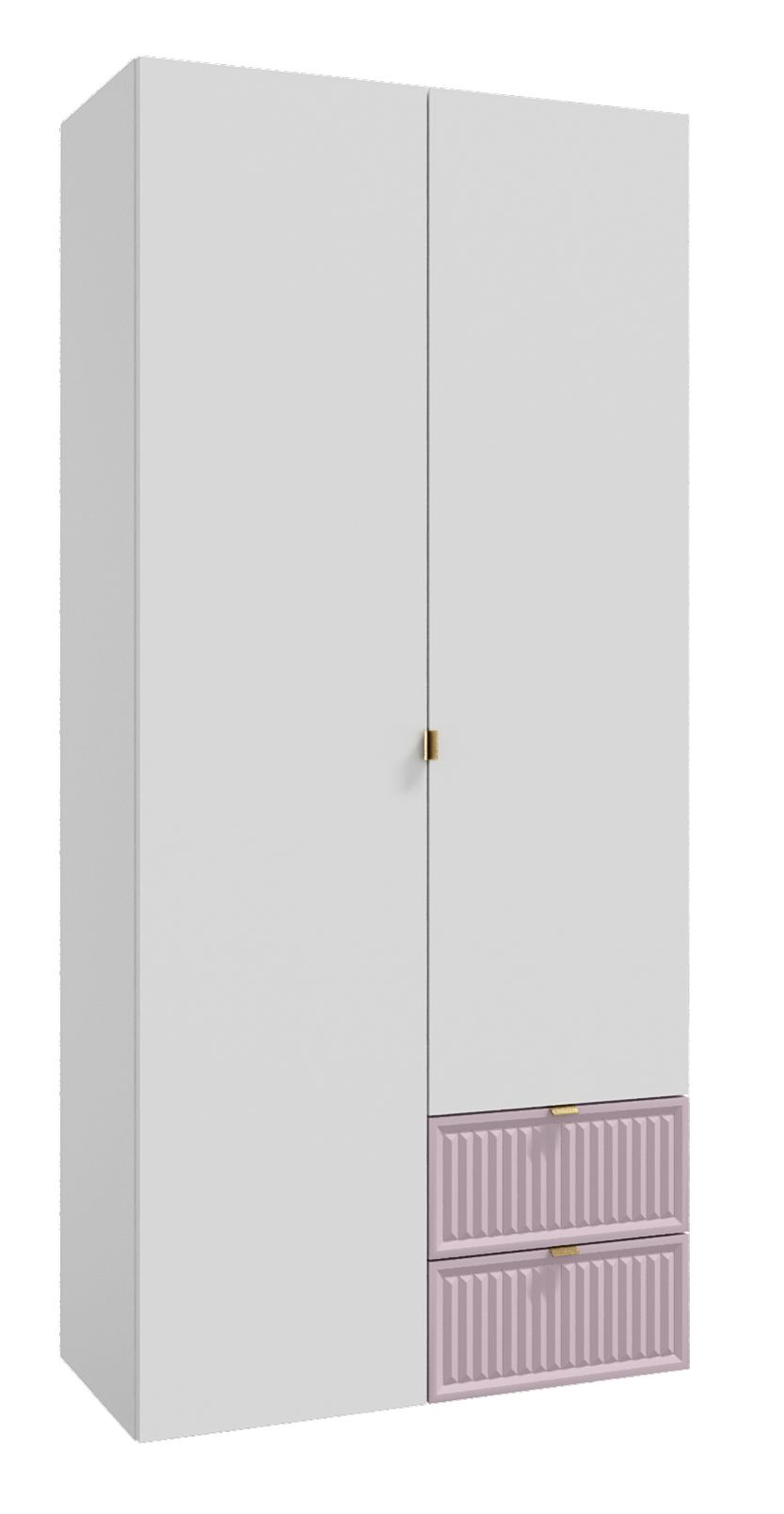 Шкафы распашные двухдверные с полками